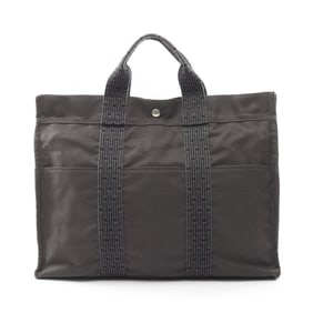 Hermes Hermès Air Line MM Tote Bag, Nylon Canvas, Men's and Women's, Gray