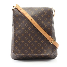 Louis Vuitton Musette Monogram Shoulder Bag, Coated Canvas and Leather, Women's, Brown, M51256