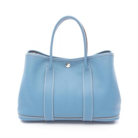Hermes Hermès Garden Party TPM Blue Azure Tote Bag, Buffle Sindhu, Women's, Blue, 056076CK