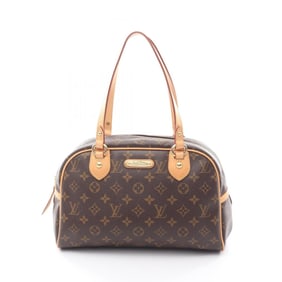 Louis Vuitton Montorgueil PM Monogram Shoulder Bag, Coated Canvas and Leather, Women's, Brown,