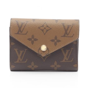 Louis Vuitton Portefeuille Victorine Monogram Reverse Tri-fold Wallet, Women's, Brown, M81557