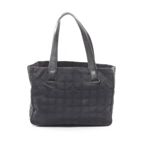 CHANEL New Travel Line PM Tote Bag, Nylon Canvas, Women's, Black, A20457