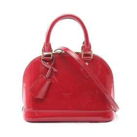Louis Vuitton Alma BB Monogram Vernis Pomme d'Amour Handbag, Leather, Women's, Red, M91606