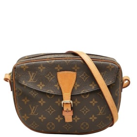 Louis Vuitton Monogram Jeune Fille MM Crossbody Shoulder Bag M51226 Brown Leather Women's LOUIS