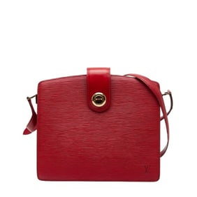 Louis Vuitton Epi Capuchin Shoulder Bag M52347 Castilian Red Leather Women's LOUIS VUITTON