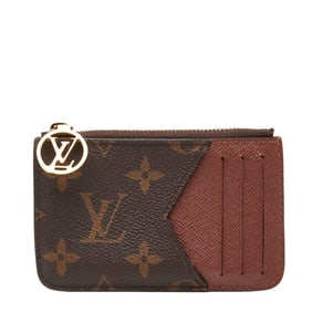 Louis Vuitton Monogram Porte Carte Romy Wallet/Coin Case M81880 Brown Leather Women's LOUIS VUITTON