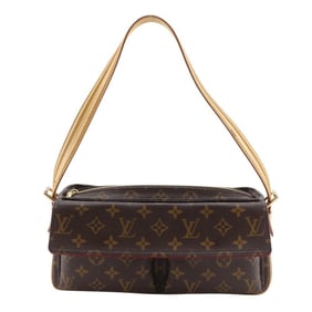Louis Vuitton Viva Cite MM Shoulder Bag Monogram DU0074 Canvas Made in France Zipper Closure Women's