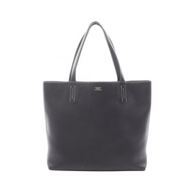 Hermes Hermès Double Sens 45 Bleu Nuit Tote Bag in Taurillon Clemence Leather, Women's, Black and