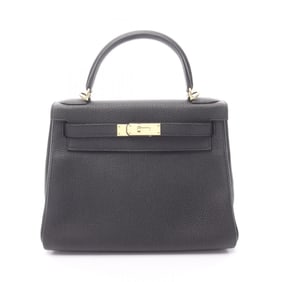 Hermes Kelly 28 Togo Handbag, Women's, Black