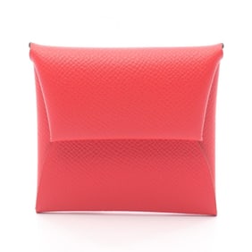 Hermes Hermès Bastia Bougainvillea Wallet/Coin Case, Epsom Leather, Women's, Red