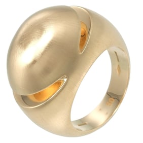 BVLGARI Cabochon Ring, Size 10, 18KYG Yellow Gold, Approx. 10.7g