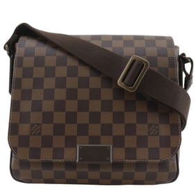 Louis Vuitton District PM Shoulder Bag N41213 Damier Canvas 2013 Brown FL4123 A5 Magnetic closure