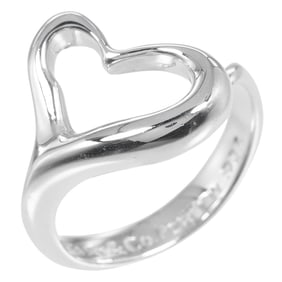 Tiffany & Co. Open Heart Ring, Size 9, Sterling Silver, Approx. 3.5g, Women's