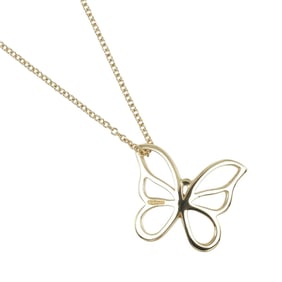Tiffany & Co. Butterfly Necklace, 18K Yellow Gold, Approx. 3.6g