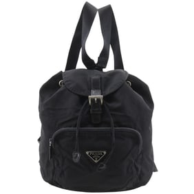 Prada PRADA Backpack/Daypack, Nylon, Black, A5 Size, Magnetic Type, Women's