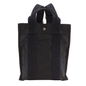 Hermes Hermès Sac Ad PM Backpack/Daypack, Air Line Nylon Canvas, Gray, 2-Way, A5, Snap Button,