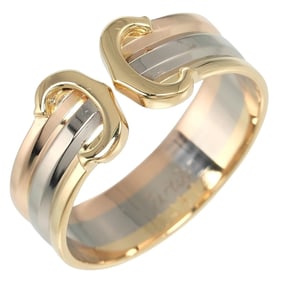 Cartier Ring, 2C, Size 11, 18K Gold, Yellow PG, White Approx. 3.6g
