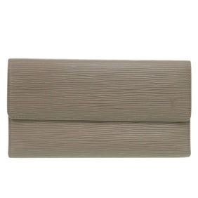 Louis Vuitton Porte Tresor International M6338C Epi Leather Brown Long Wallet 0787 LOUIS VUITTON