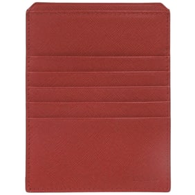 Prada Saffiano Leather Red Card Case 0780 PRADA