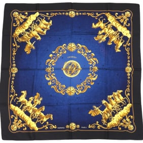 Hermès Carré 90 COSMOS Space View Silk Black Scarf Muffler 0115 HERMES