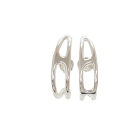Hermes Chaine d'Ancre Punk Silver 925 Earrings 1164 HERMES