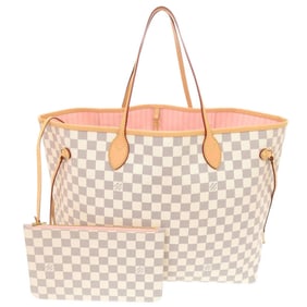 Like new Louis Vuitton Neverfull GM Damier Azur N40601 IC Rose Ballerine Tote Bag 0885 LOUIS VUITTON