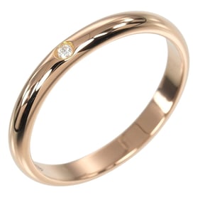 Cartier 1895 Wedding Ring, Size 9.5, 2.6mm, 18K Pink Gold with One Diamond, Approx. 2.1g