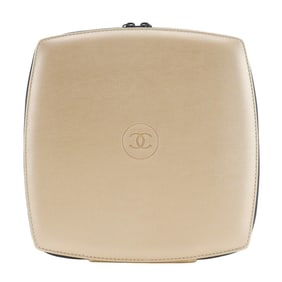 CHANEL Sublimage Pouch Novelty Leather Gold Double Zipper Sabri Mage for Women