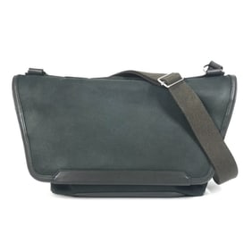 HERMES Allertoire messenger bag, crossbody flap shoulder leather and canvas, men's women's, khaki