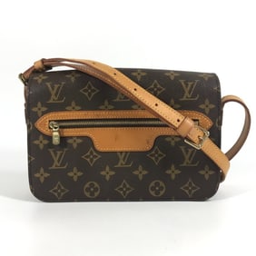 LOUIS VUITTON M51210 Monogram Saint-Germain 24 Shoulder Bag, Pochette, Flap, Canvas, Brown, for Men