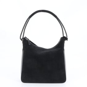Gucci Leather One-Shoulder Shoulder Bag 001 3766 Black Women's