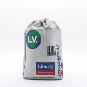 Louis Vuitton Monogram Chalk Sling Bag M44629, Gray Leather Body Bag, Men's