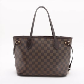 Louis Vuitton Damier Neverfull PM N51109 Leather Tote Bag Shoulder for Women