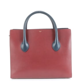 Celine Boxy Leather Tote Bag Shoulder with Gold Hardware for Women