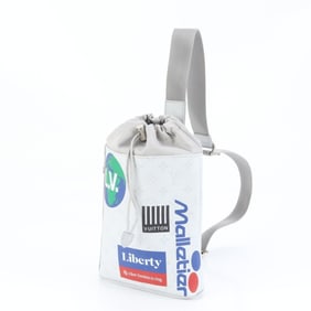 Louis Vuitton White Monogram Leather Chalk Sling Bag M44629 Body Waist Pouch for Men