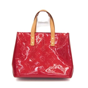 Louis Vuitton Monogram Vernis Reade PM M91990 Women's Handbag Pomme D'amour
