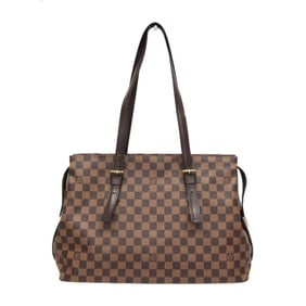 Louis Vuitton Damier Chelsea N51119 Women's Shoulder Bag Brown,Ebene
