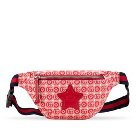 Gucci Children's GG Logo Star Body Bag/Waist Bag 502095 Red Canvas and Leather Women's GUCCI