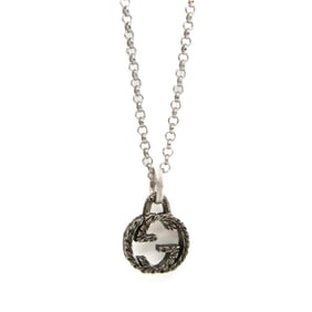 Gucci Interlocking G Silver 925 Women,Men Pendant Necklace (Silver)