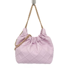 Tory Burch Fleming Mini Drawstring Bag 162451 Women's Leather Handbag,Shoulder Bag Pink