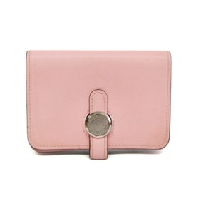 Hermes Dogon Swift Leather Card Case Pink