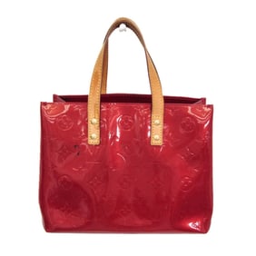 Louis Vuitton Monogram Vernis Reade PM M91990 Women's Handbag Pomme D'amour