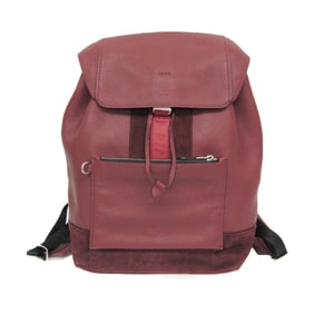 Coach Manhattan 59039 Men's Leather,Suede Backpack Wine