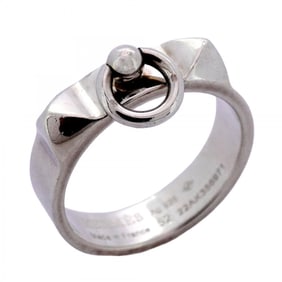 Hermes Collier de Chien Ring, Silver 925, #52, Women's