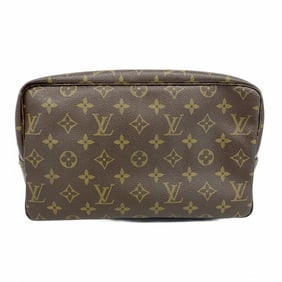 Louis Vuitton Monogram True Toilet Wallet 28 M47522 Brown Women's Pouch