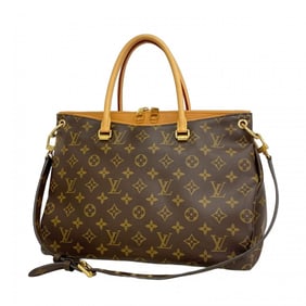 Louis Vuitton Monogram Pallas Handbag M40929 Saffron 2-Way Bag for Women
