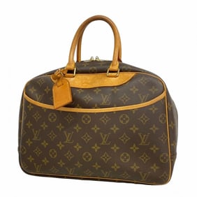 Louis Vuitton Monogram Deauville Handbag M47270 Brown Women's