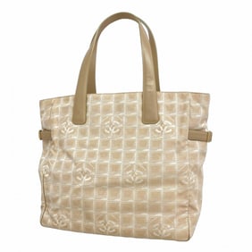 Chanel New Travel Nylon Tote Bag, Beige, Women's