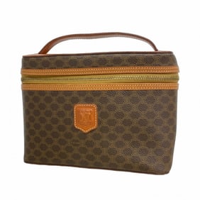 Celine Vanity Bag Macadam Brown Women's