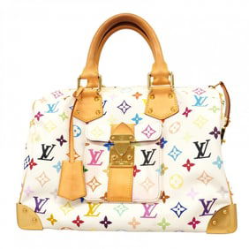 Louis Vuitton Monogram Multicolore Speedy 30 Handbag M92643 Bronne Women's